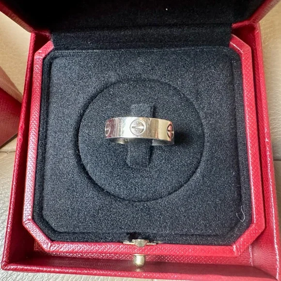 Cartier LOVE ring white gold 5.5 mm Size 54 - Picture 1 of 5